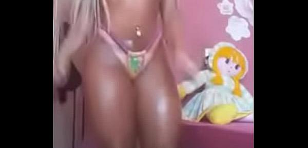  Loira gostosa dançando funk